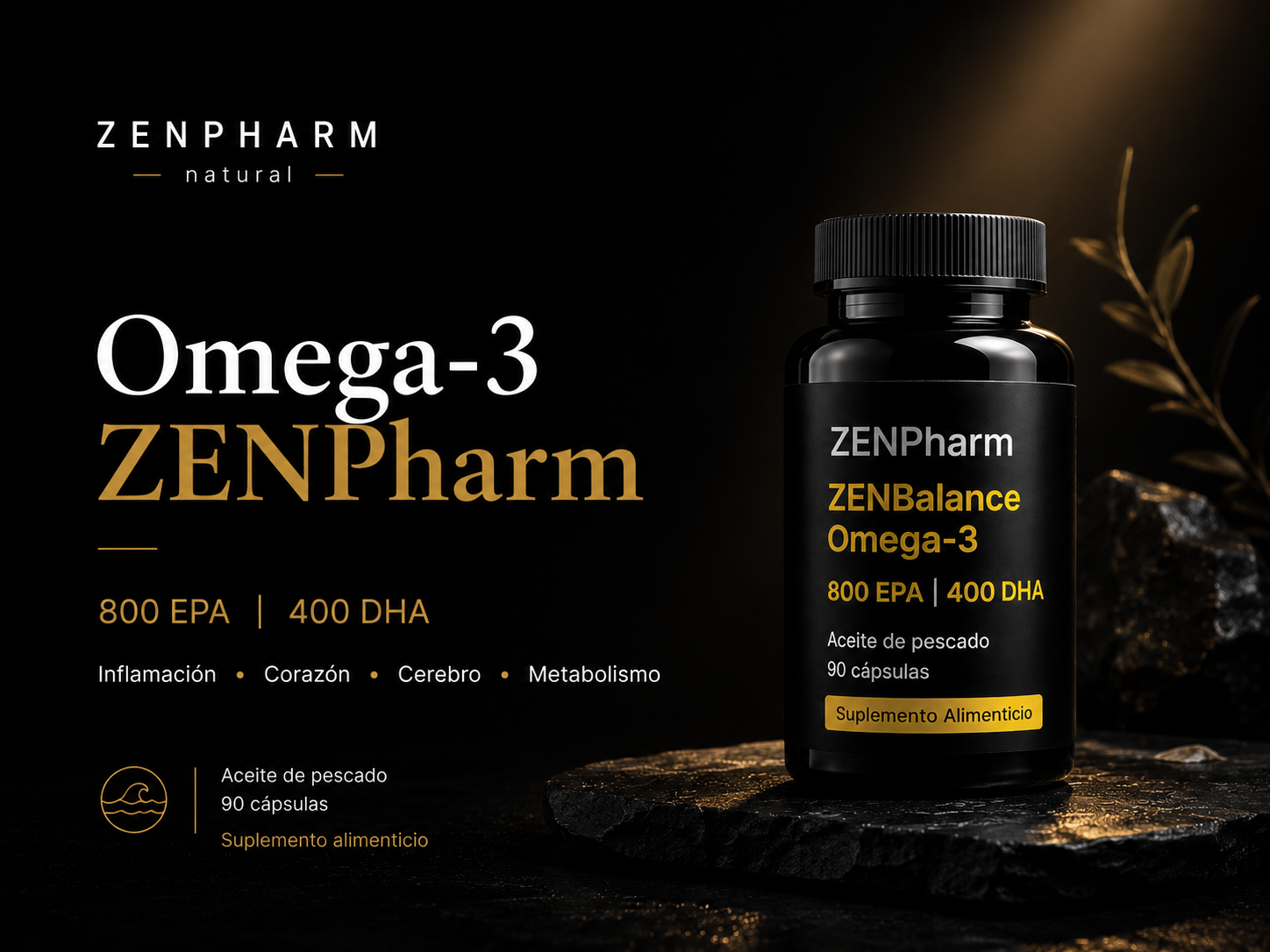 Omega-3 ZENPharm: los beneficios de 400 mg de EPA y 800 mg de DHA, respaldados por ciencia
