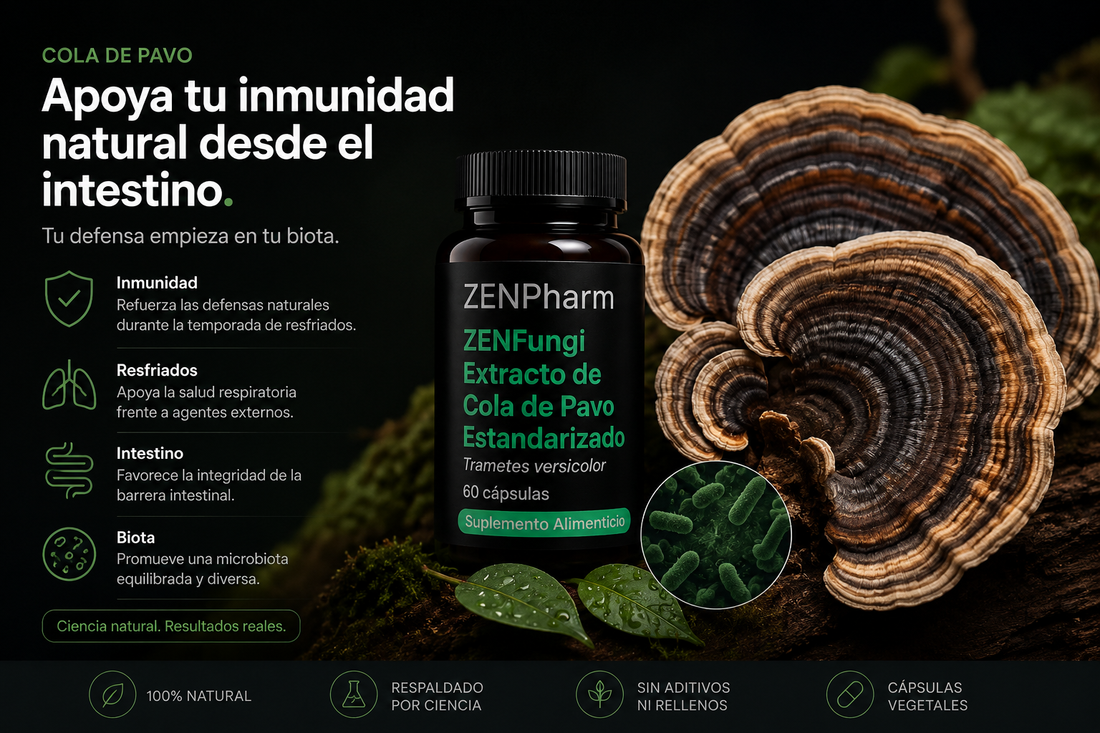 Cola de Pavo en Invierno: El Hongo Funcional que Protege tu Inmunidad Desde el Intestino