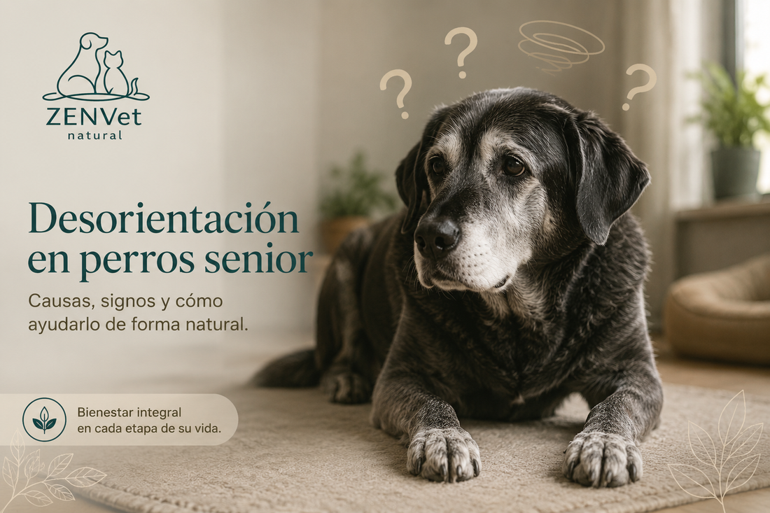Demencia canina: señales y apoyo natural para perro senior