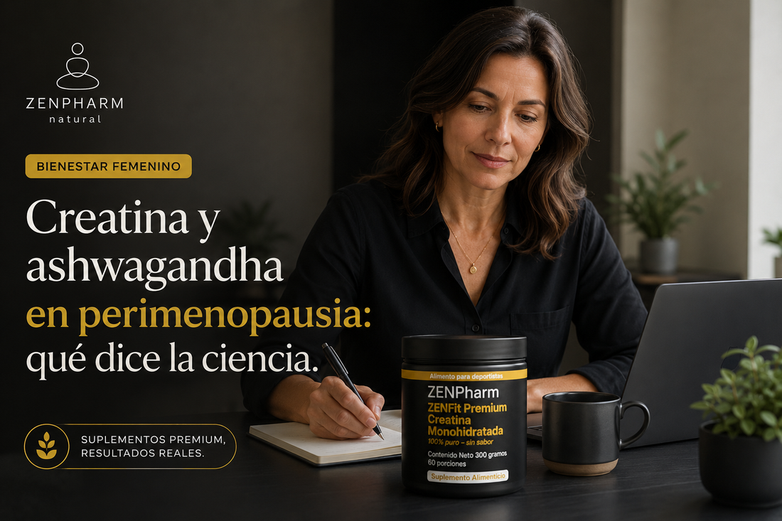 Creatina y ashwagandha en perimenopausia: qué dice la ciencia
