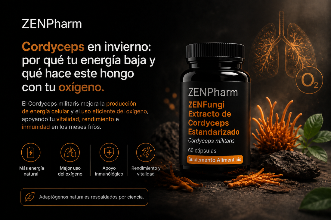 Cordyceps en invierno: por qué tu energía baja y qué hace este hongo con tu oxígeno